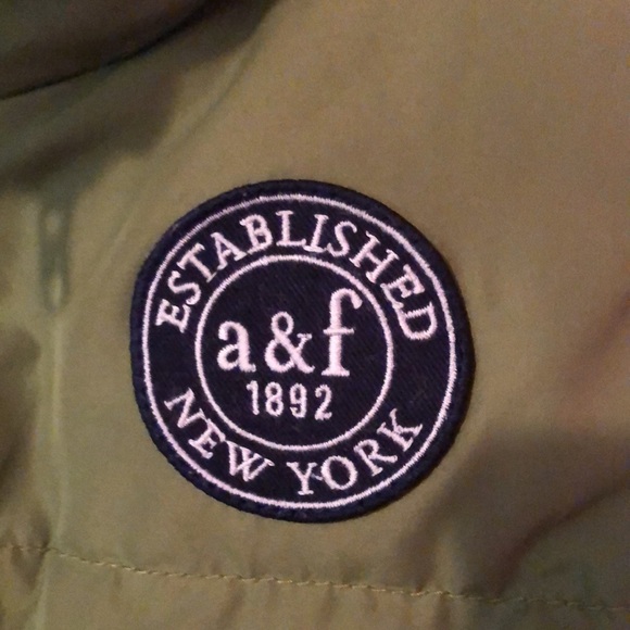 Abercrombie & Fitch Kids Green Dual Zipper Puffer Vest Girls XL - Picture 4 of 12